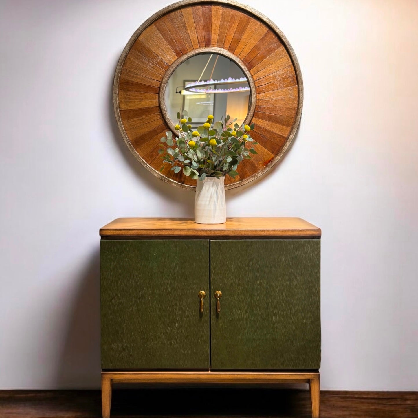 Casa Bonita Modern Rustic Rafael Leather Chest - Image 1