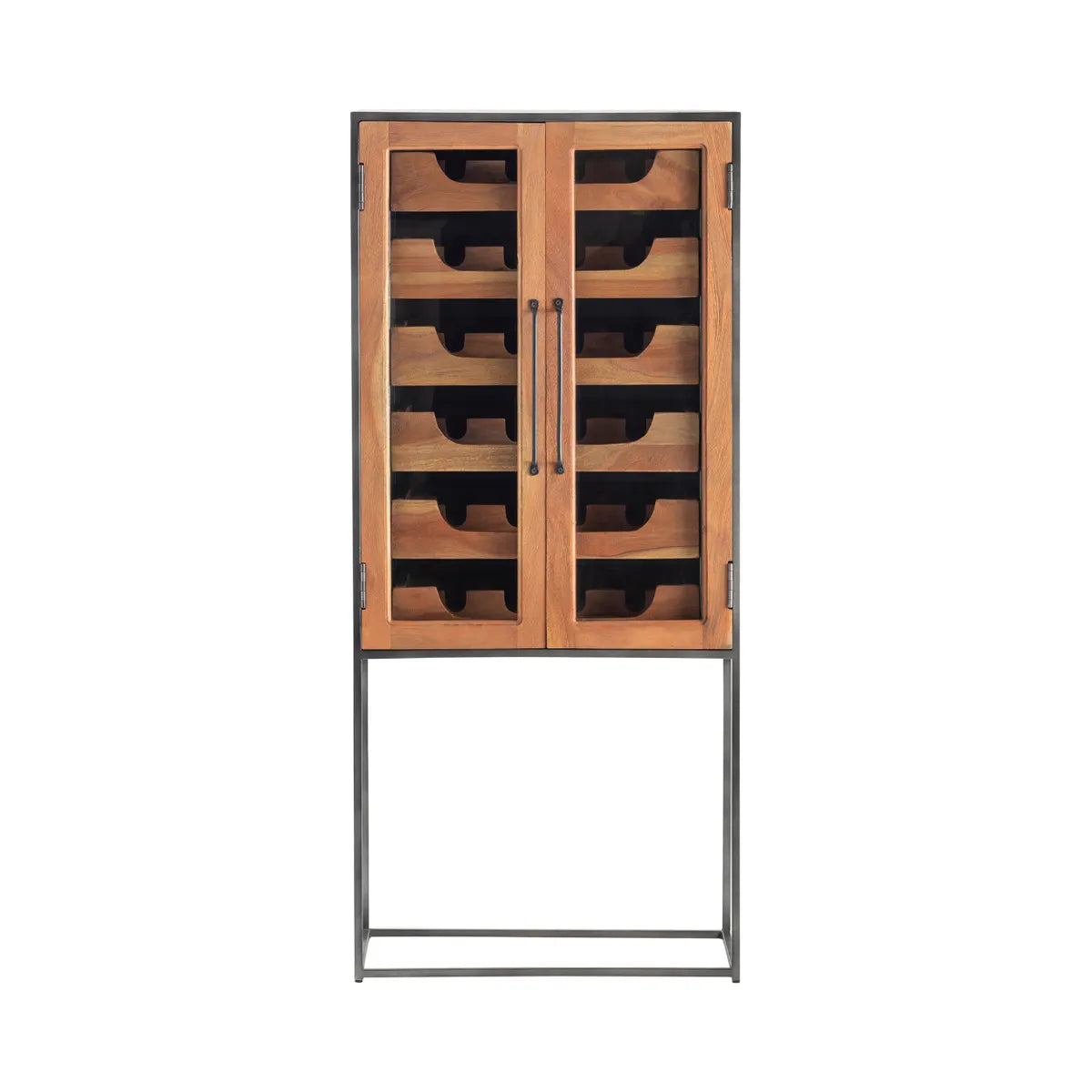 Crestview Collection Hedricks Tall Glass Wine Cabinet - Image 2