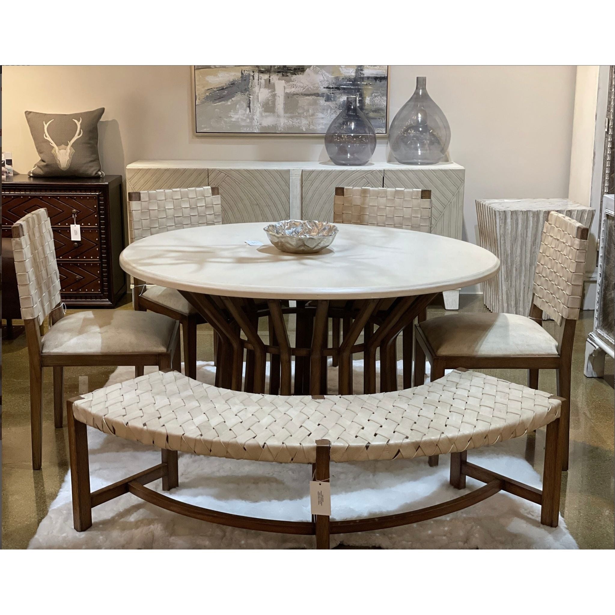Casa Bonita Modern Rustic Laguna Dining Table - Image 2