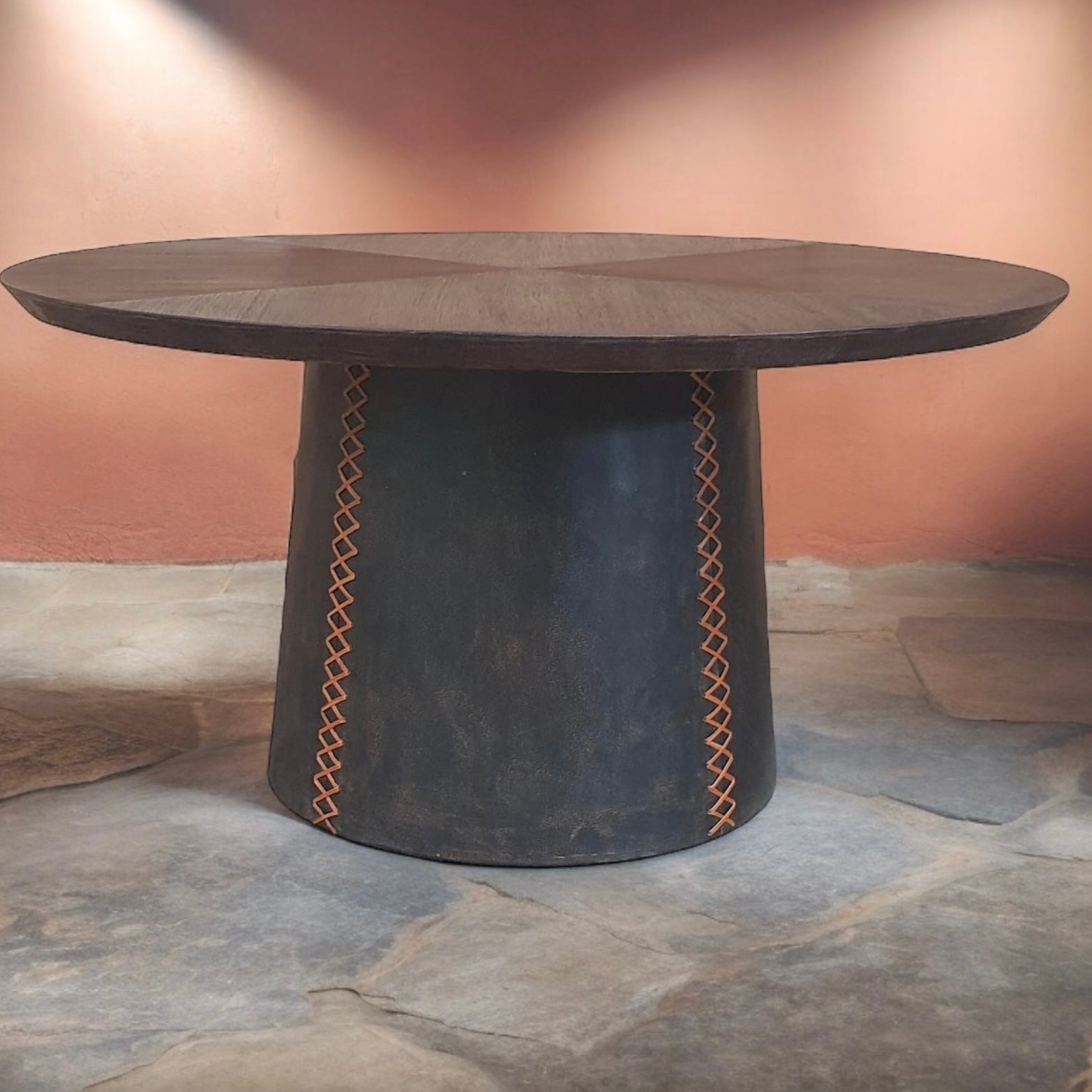 Casa Bonita Modern Rustic Lucca Dining Table - Image 1