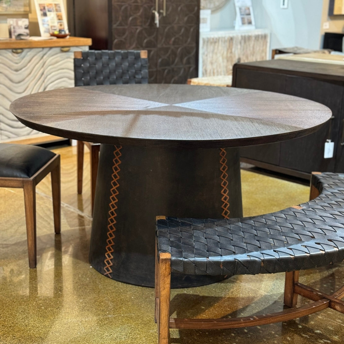 Casa Bonita Modern Rustic Lucca Dining Table - Image 2
