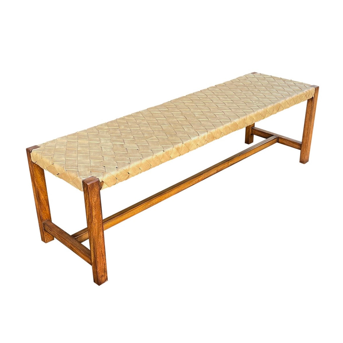Casa Bonita Modern Rustic Paracas Bench - Image 1