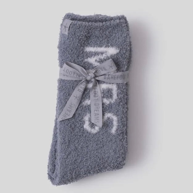 Barefoot Dreams CozyChic Mrs Socks ~ Moonbeam and Pearl - Image 2
