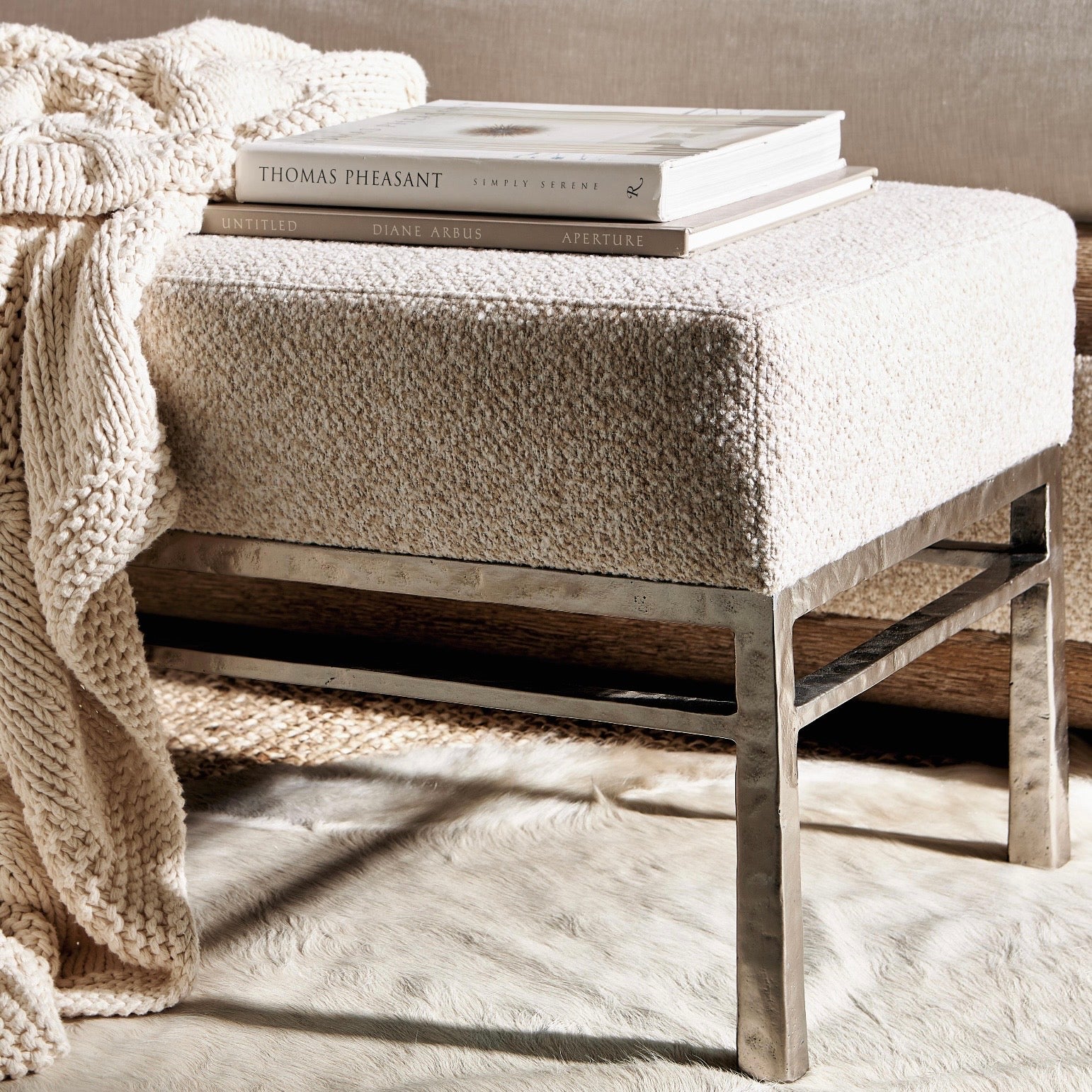 Bernhardt Aventura Collection Bench with Upholstered Seat - Image 3