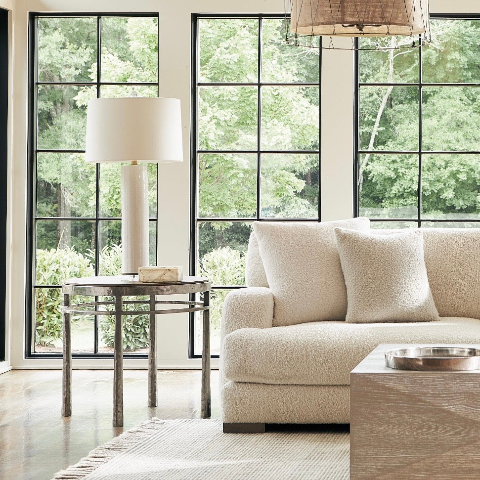 Bernhardt Aventura Collection Round Side Table ~ Marcona Finish