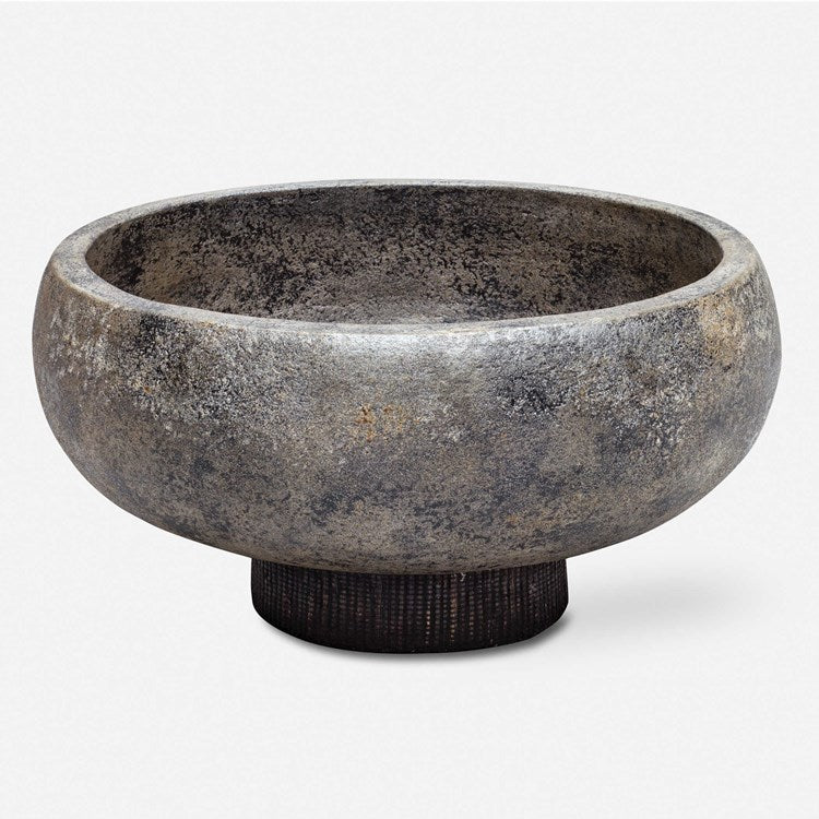 Uttermost Brixton Aged Black Terracotta Bowl - Image 2