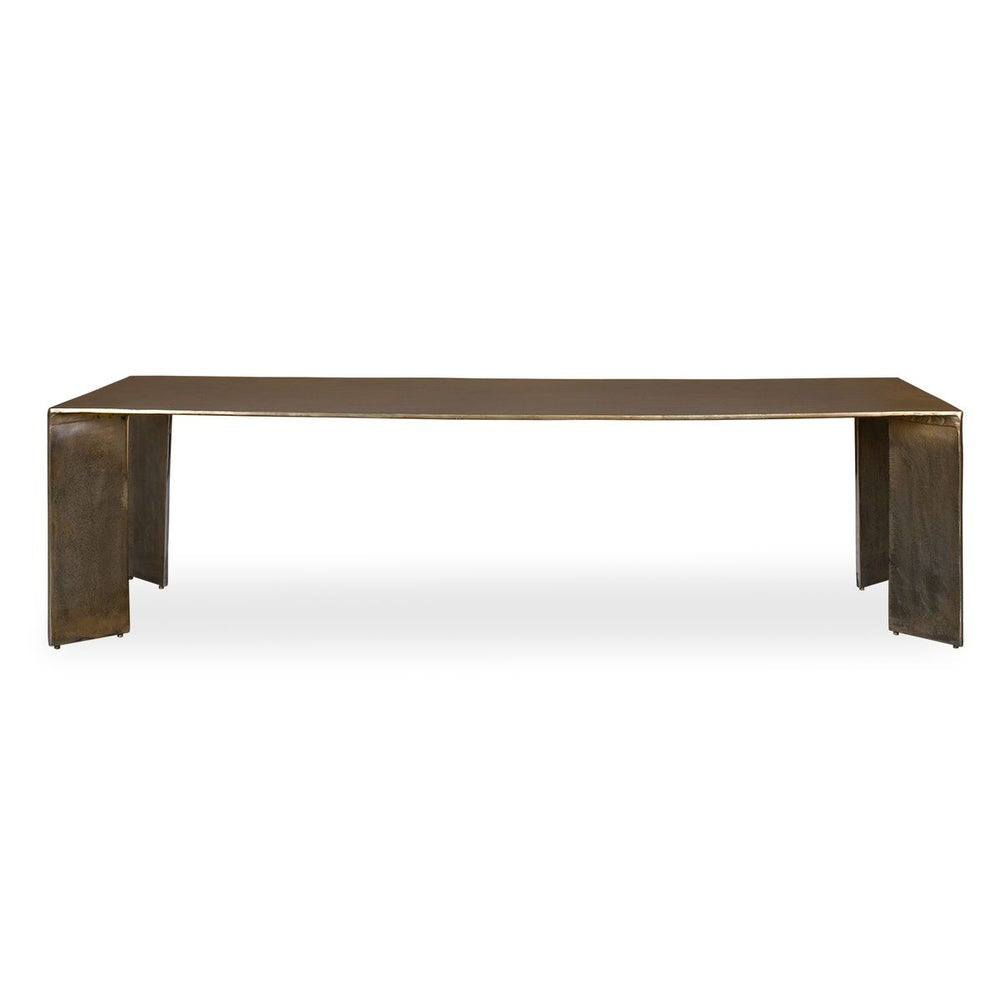 Uttermost Reade Antiqued Brass Finish Coffee Table ~ Indoor And Outdoor Use - Image 1