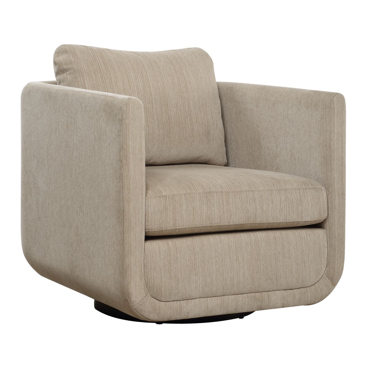 Uttermost Abound Textured Chenille Swivel Chair - Image 3