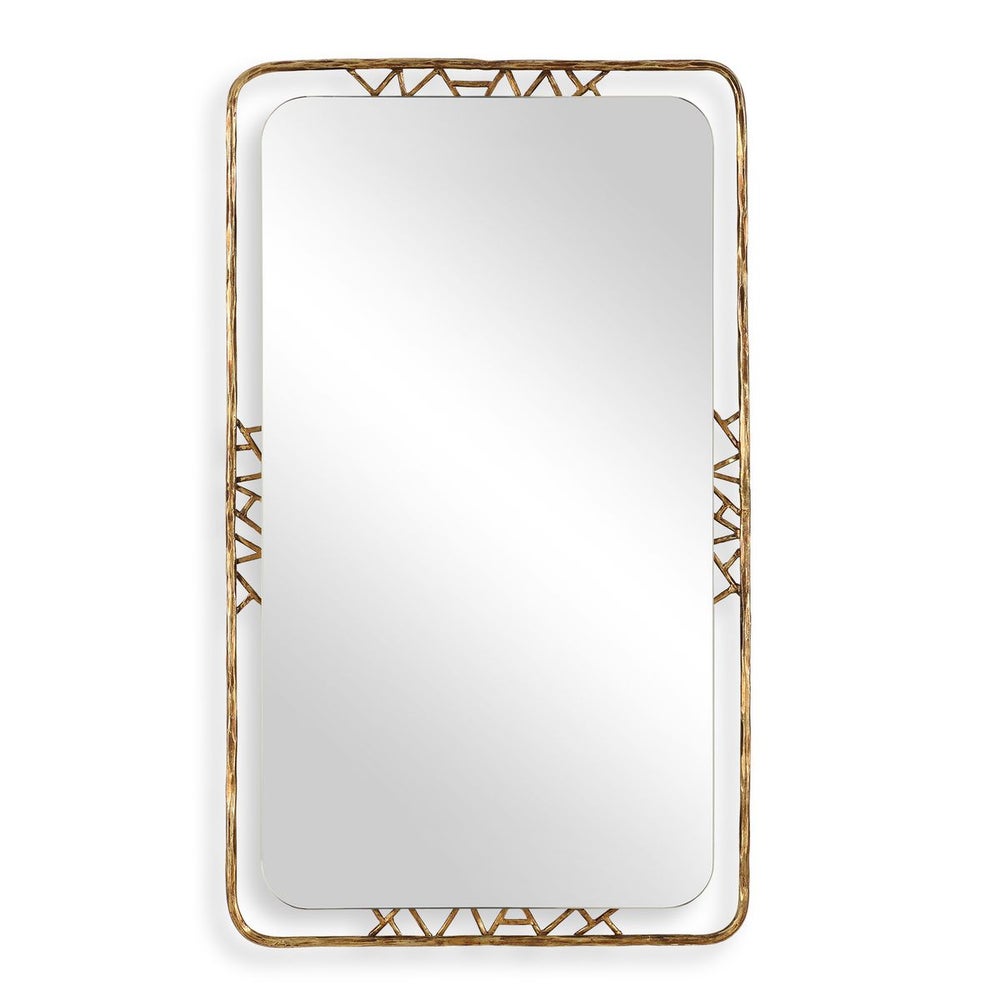 Uttermost Tahoma Antiqued Gold Iron Mirror - Image 3