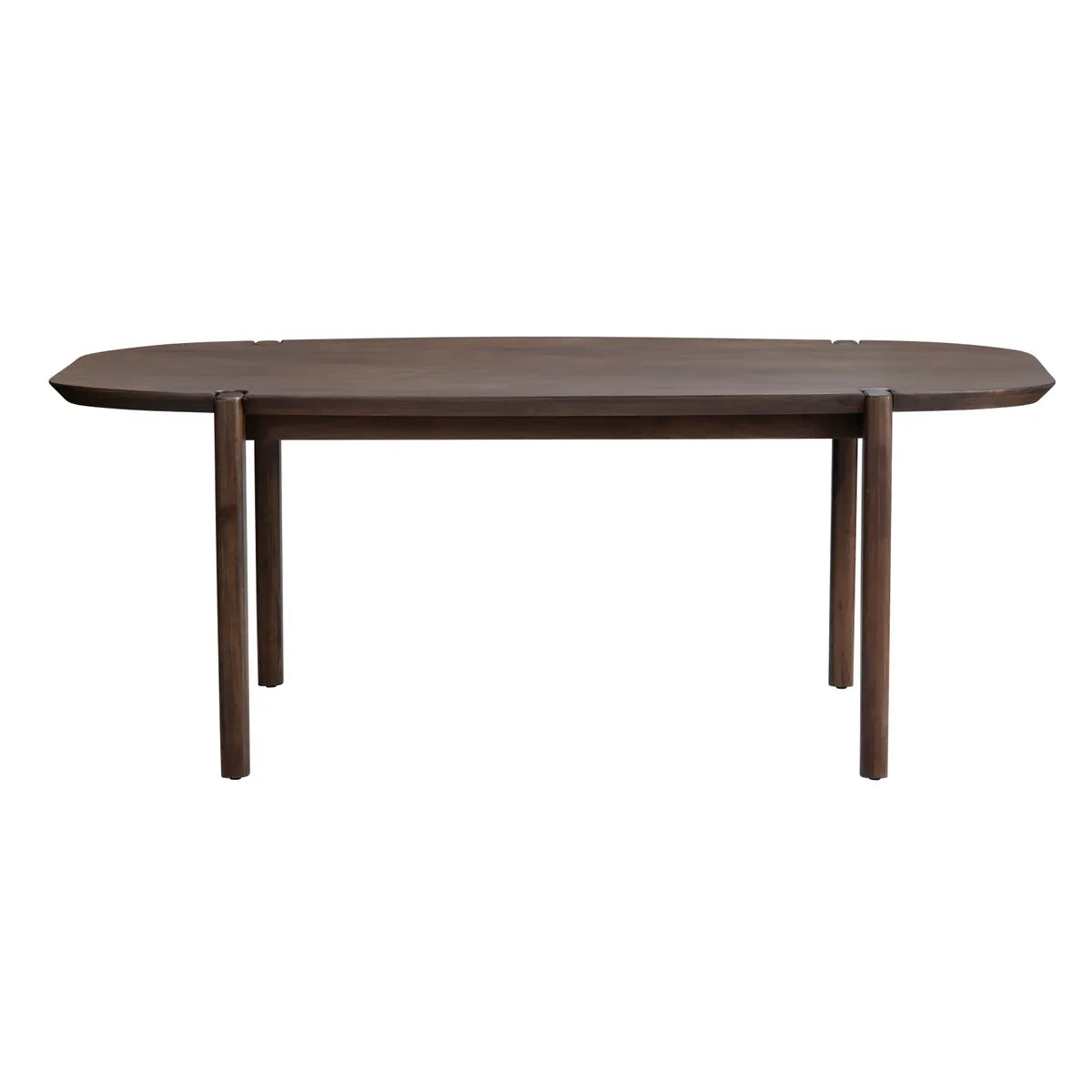 Crestview Collection Archer Stained Brown Wood Dining Table - Image 2