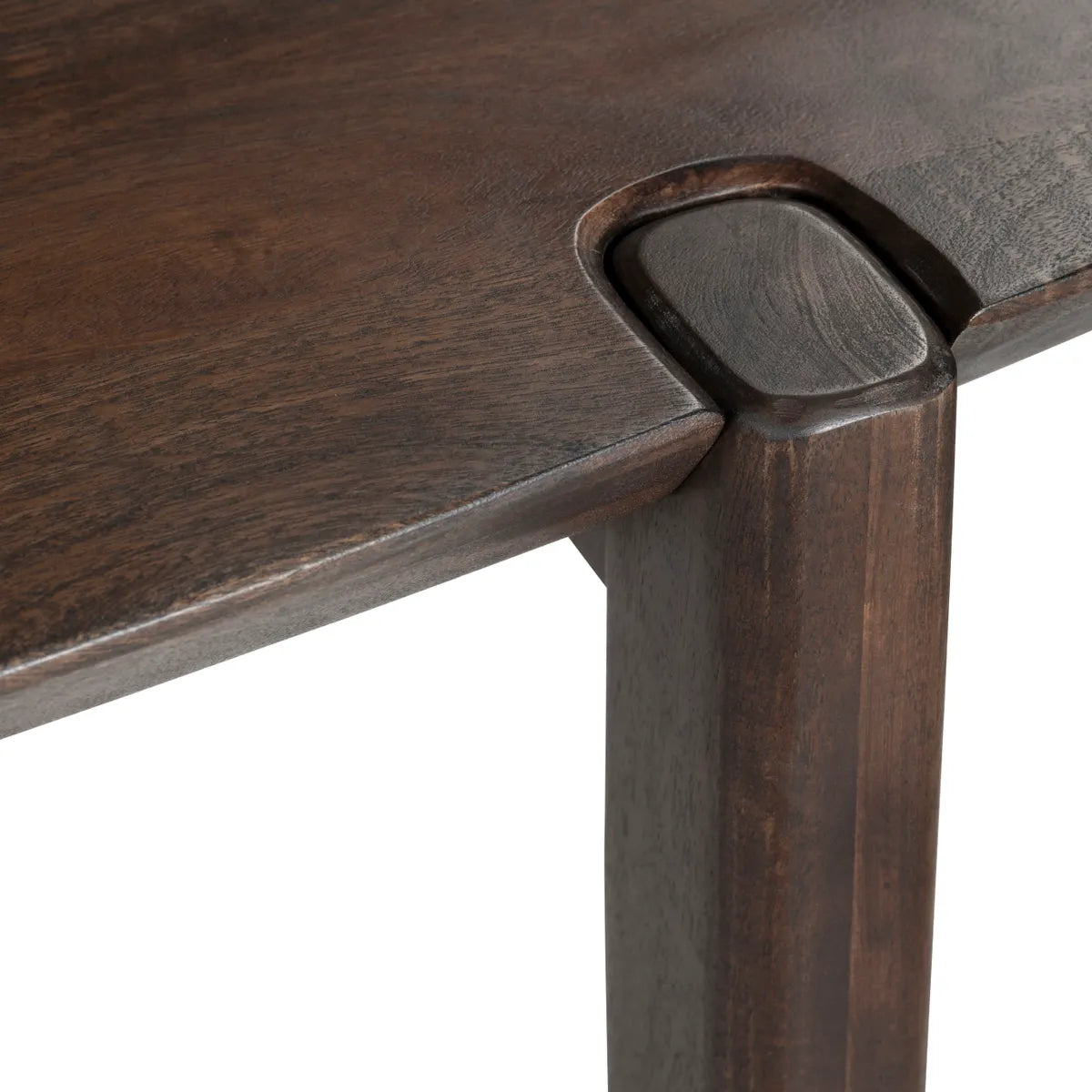 Crestview Collection Archer Stained Brown Wood Dining Table - Image 3
