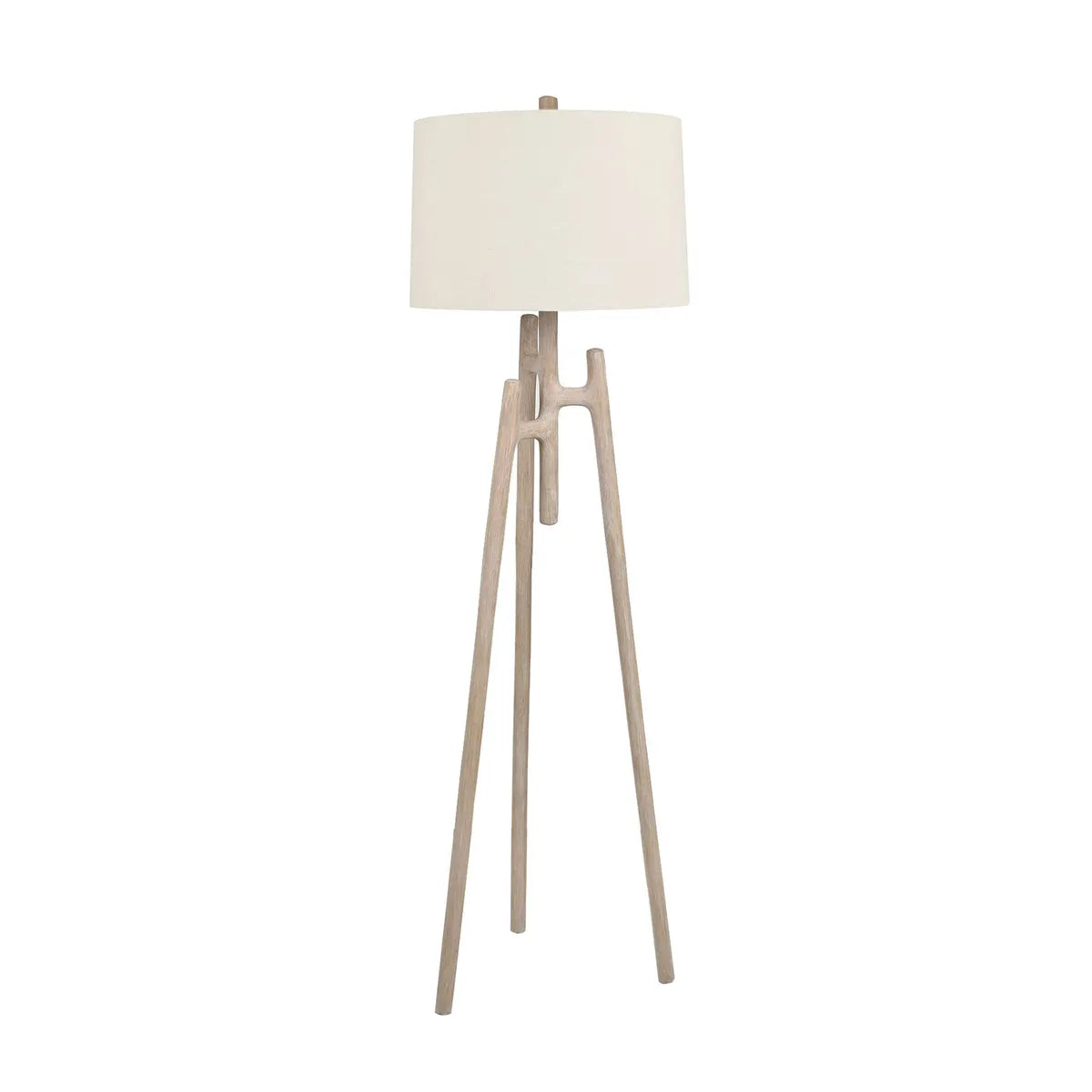 Crestview Collection Tatum Floor Lamp With Linen Shade - Image 1