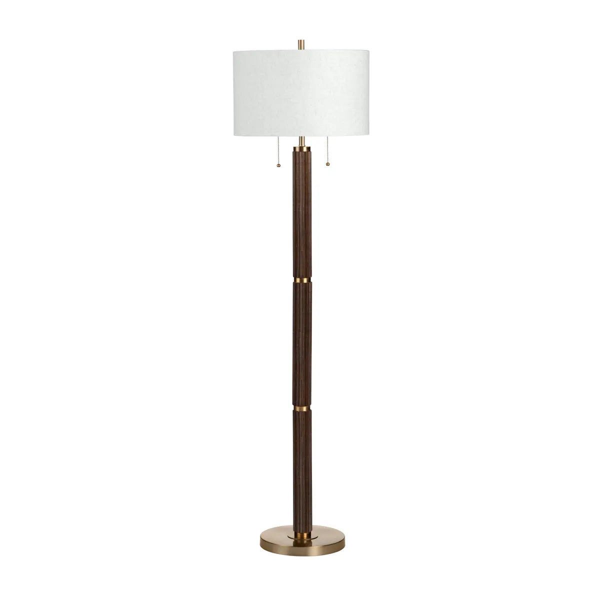 Crestview Collection Arlo Fluted Wood Floor Lamp