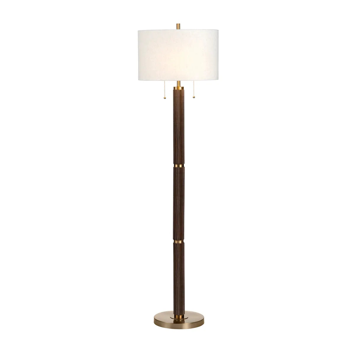 Crestview Collection Arlo Fluted Wood Floor Lamp - Image 2