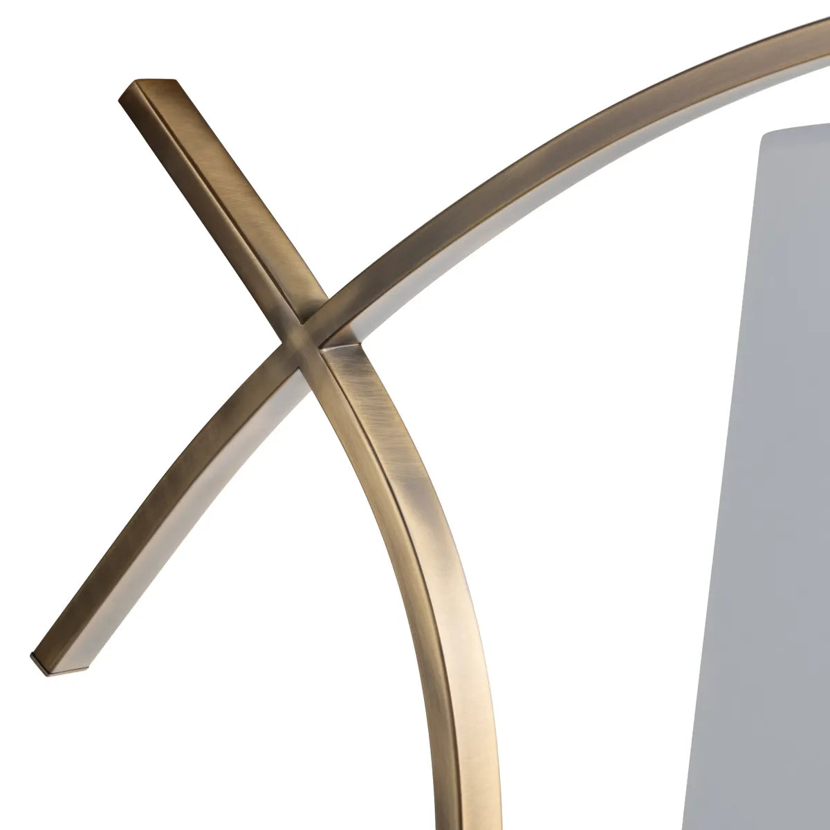 Crestview Collection Alto Floor Lamp With White Linen Shade - Image 3
