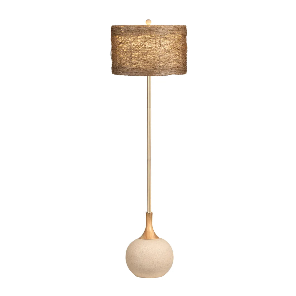 Crestview Collection Kenya Natural Wood Floor Lamp - Image 2