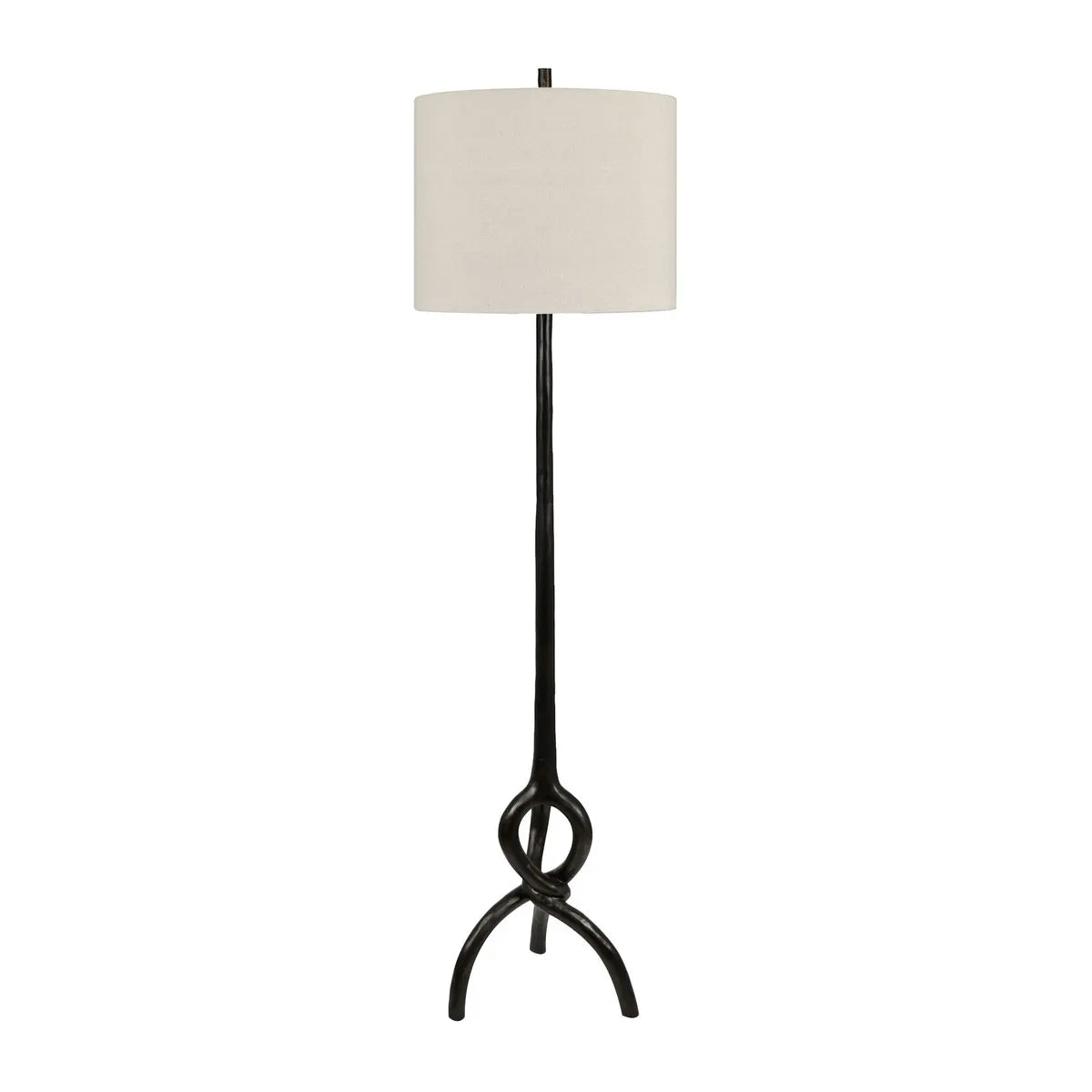 Crestview Collection Creed Floor Lamp With Linen Shade