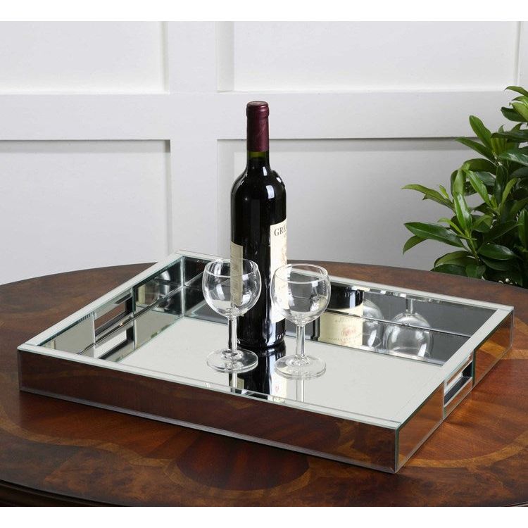 Uttermost Aniani Polished Mirrored Tray - Image 1