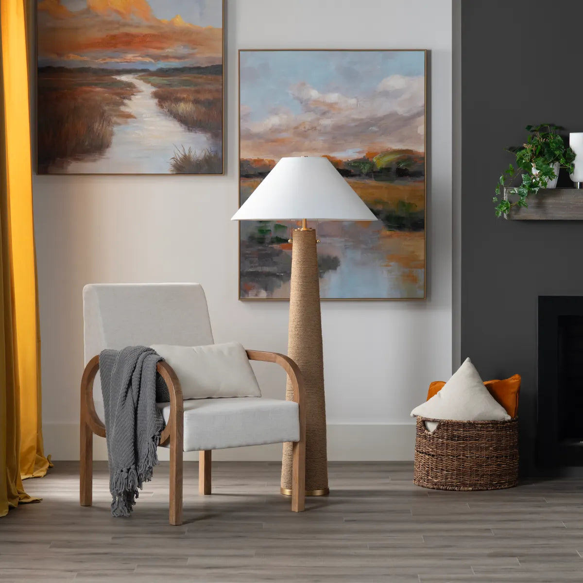 Crestview Collection Xander Floor Lamp - Image 1