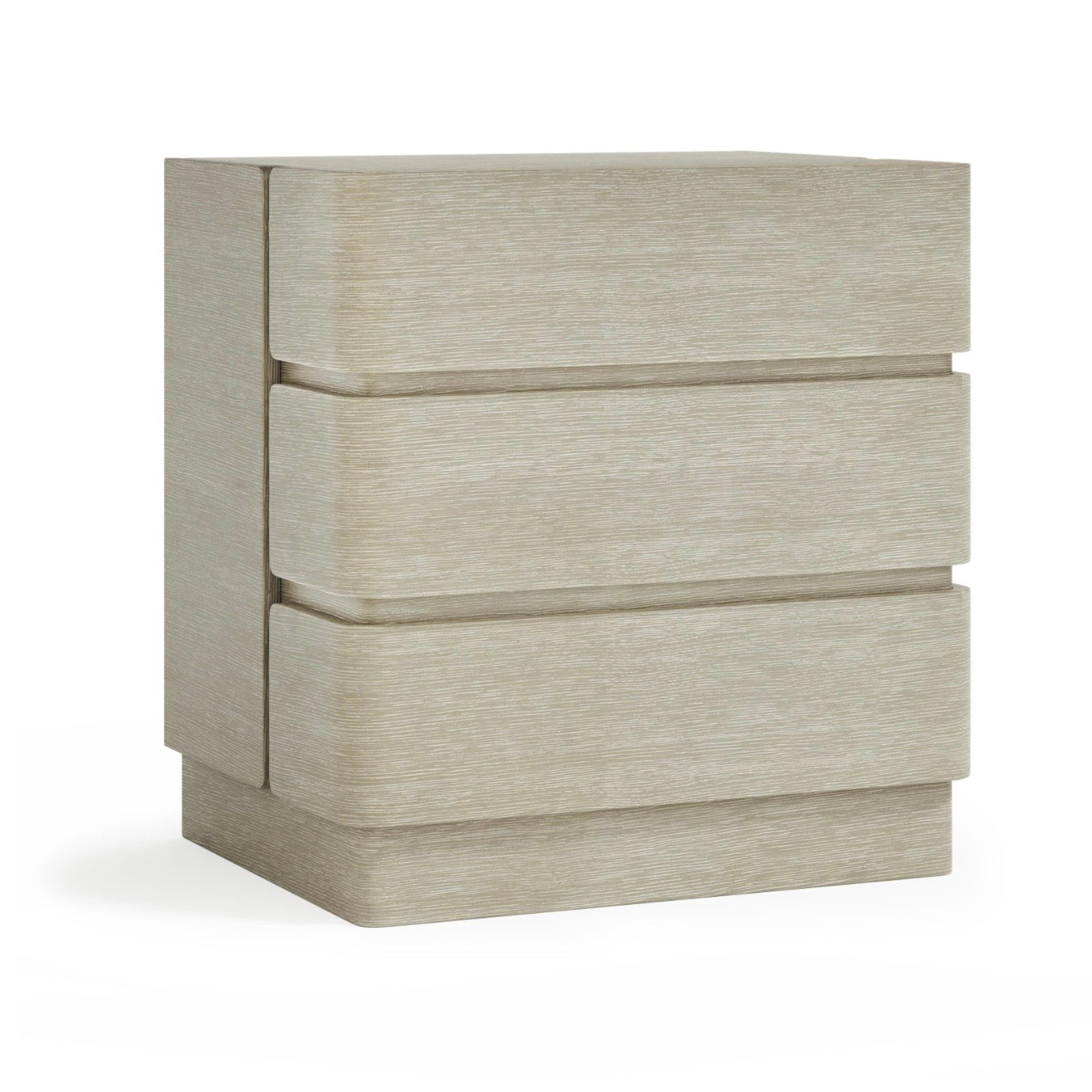 Bernhardt Arcadia Collection Three Drawer Nightstand ~ Clay Finish