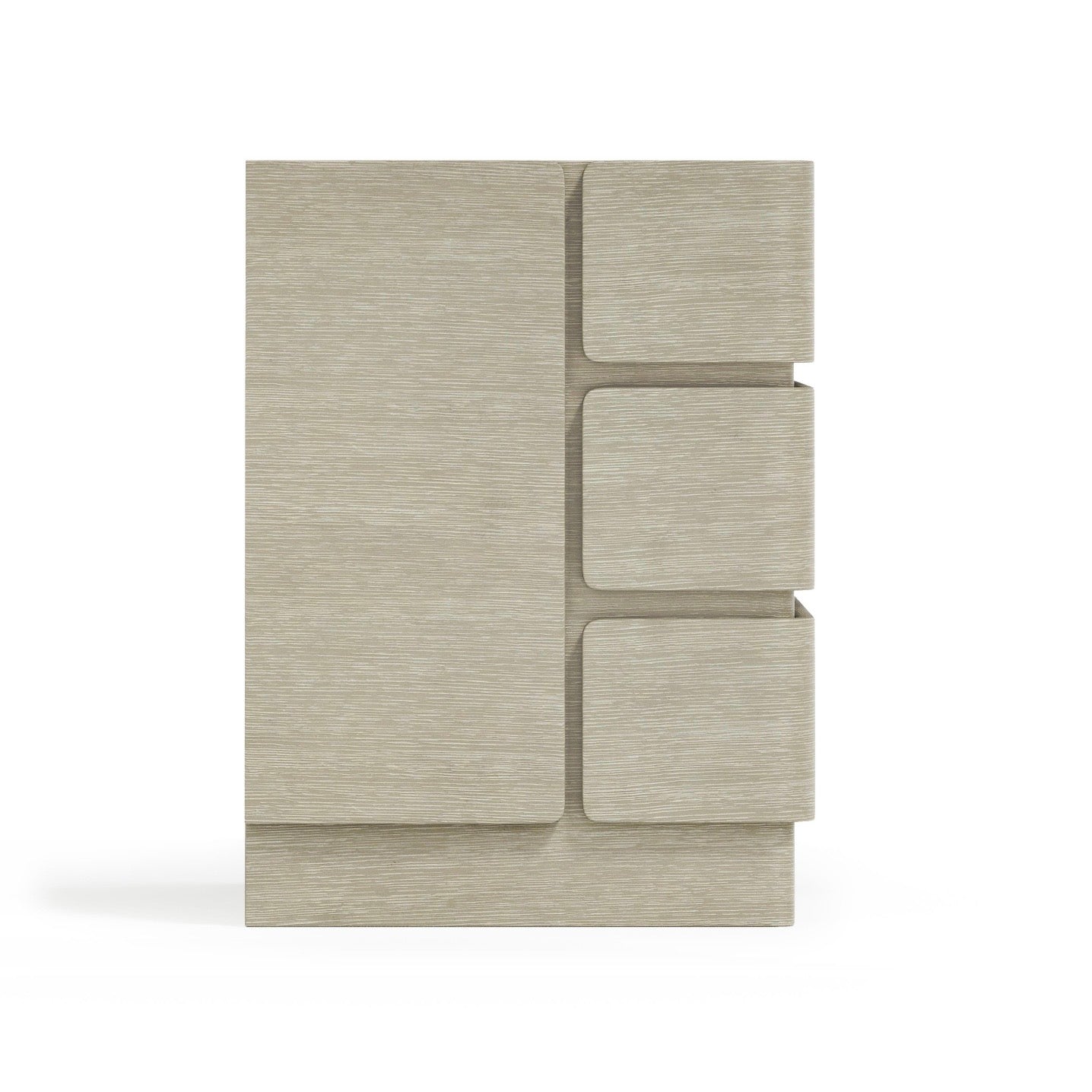 Bernhardt Arcadia Collection Three Drawer Nightstand ~ Clay Finish - Image 3