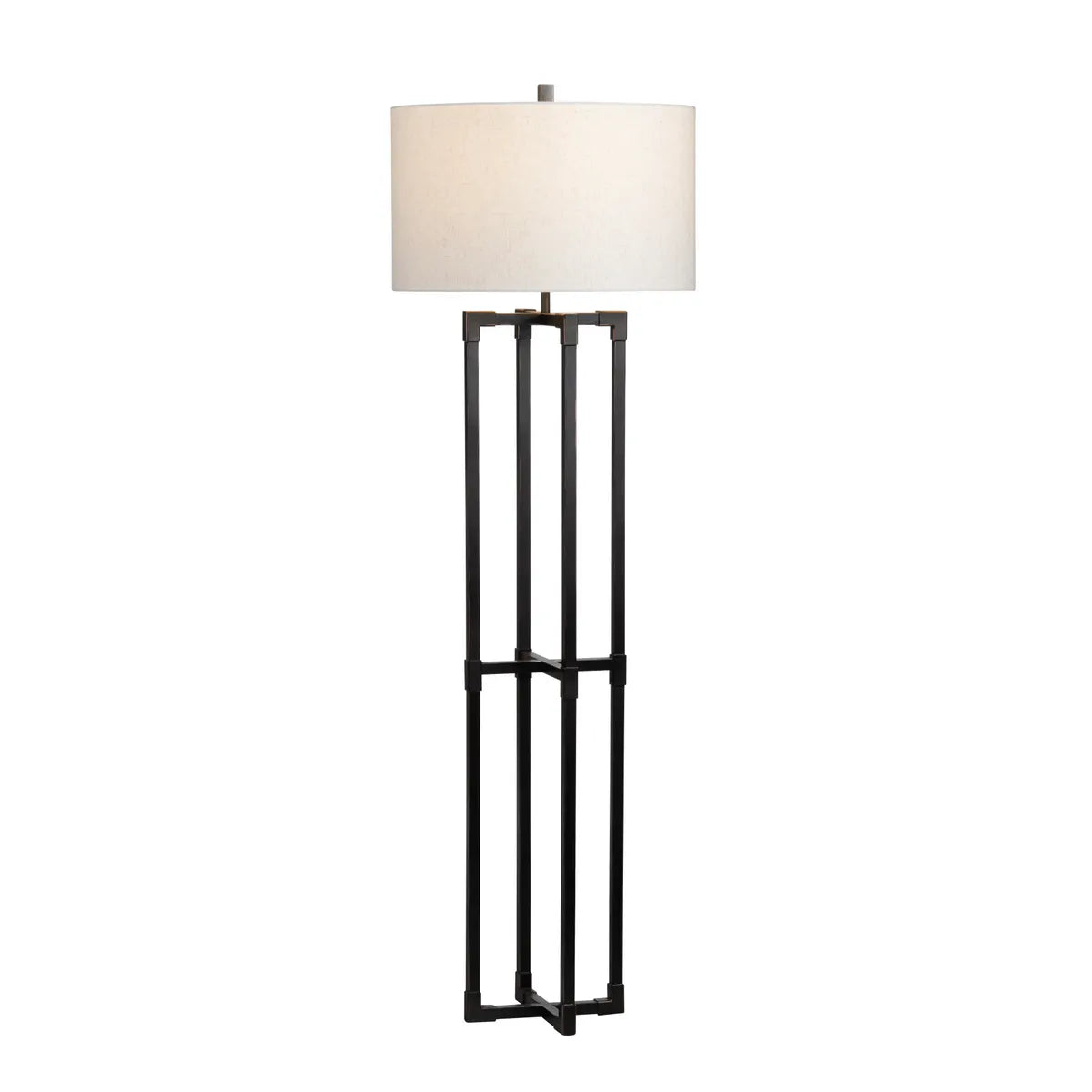 Crestview Collection Preston Rusty Iron Finish Floor Lamp - Image 1