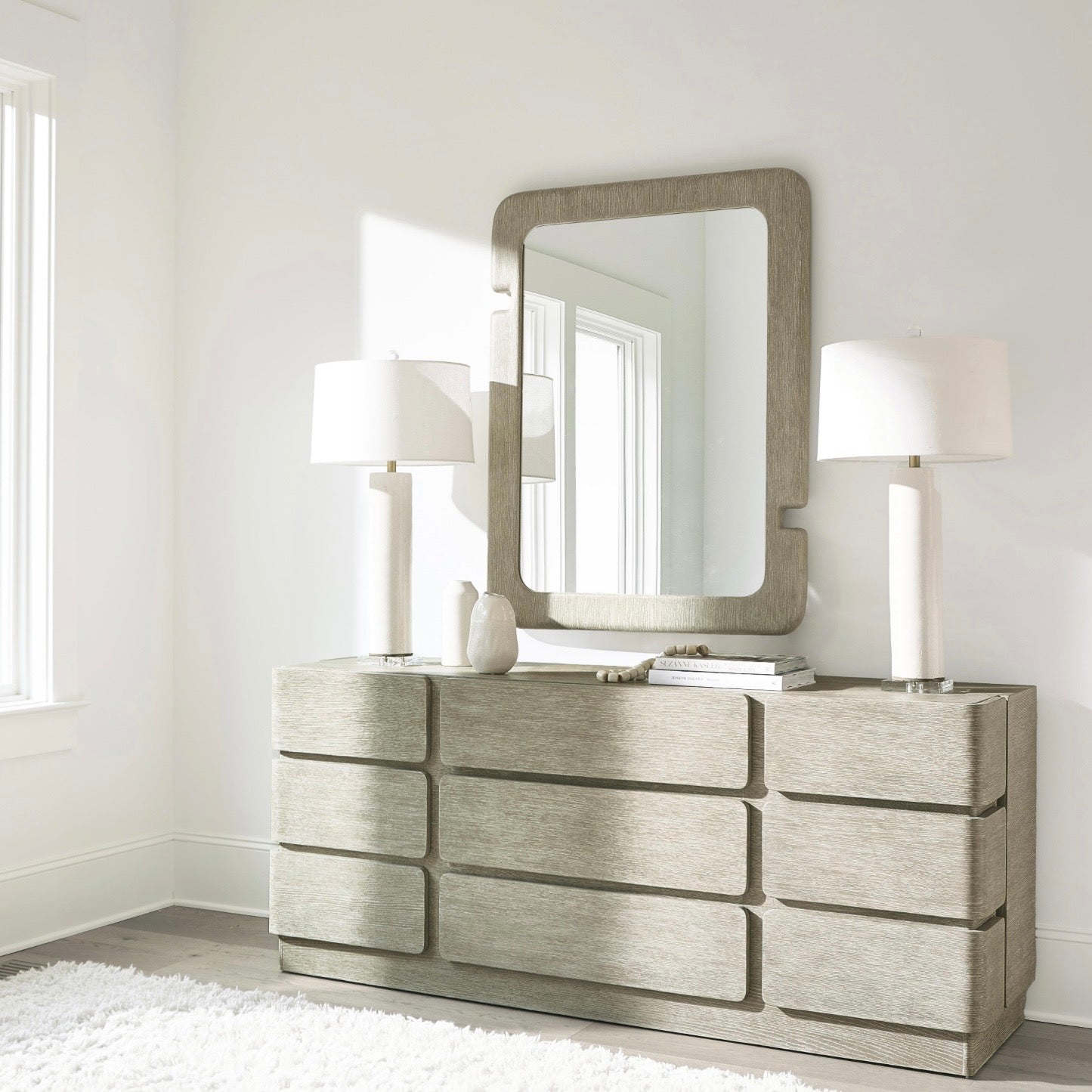 Bernhardt Arcadia Collection Nine Drawer Dresser ~ Clay Finish