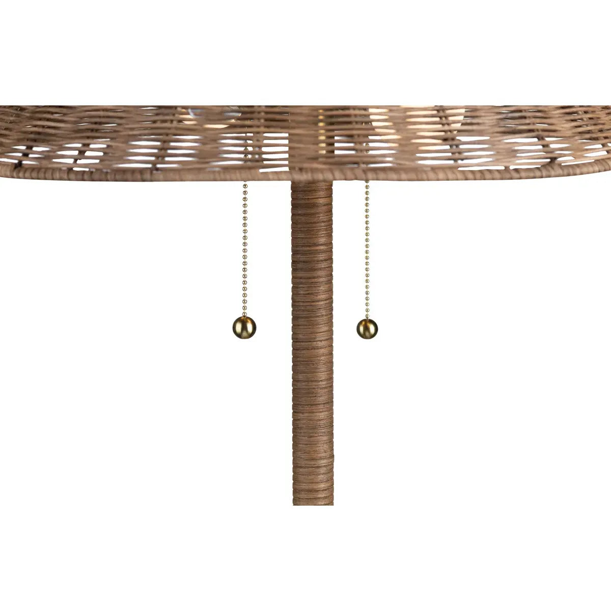 Crestview Collection Finnegan Rattan Floor Lamp - Image 3
