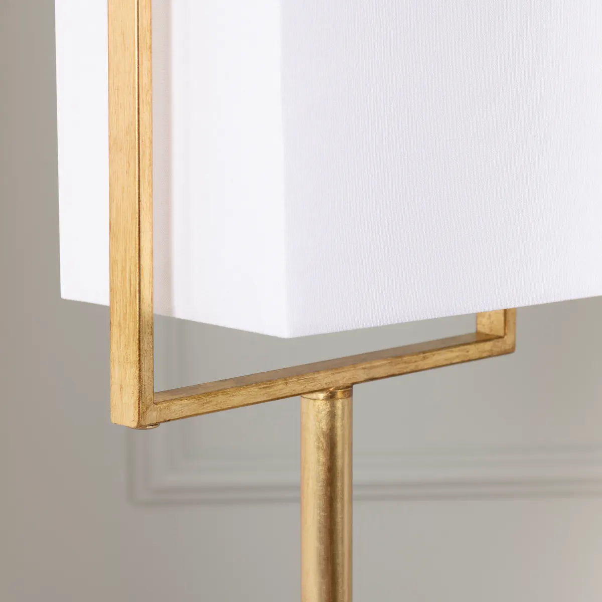 Crestview Collection Huxley Stunning Gold Leaf Floor Lamp - Image 3