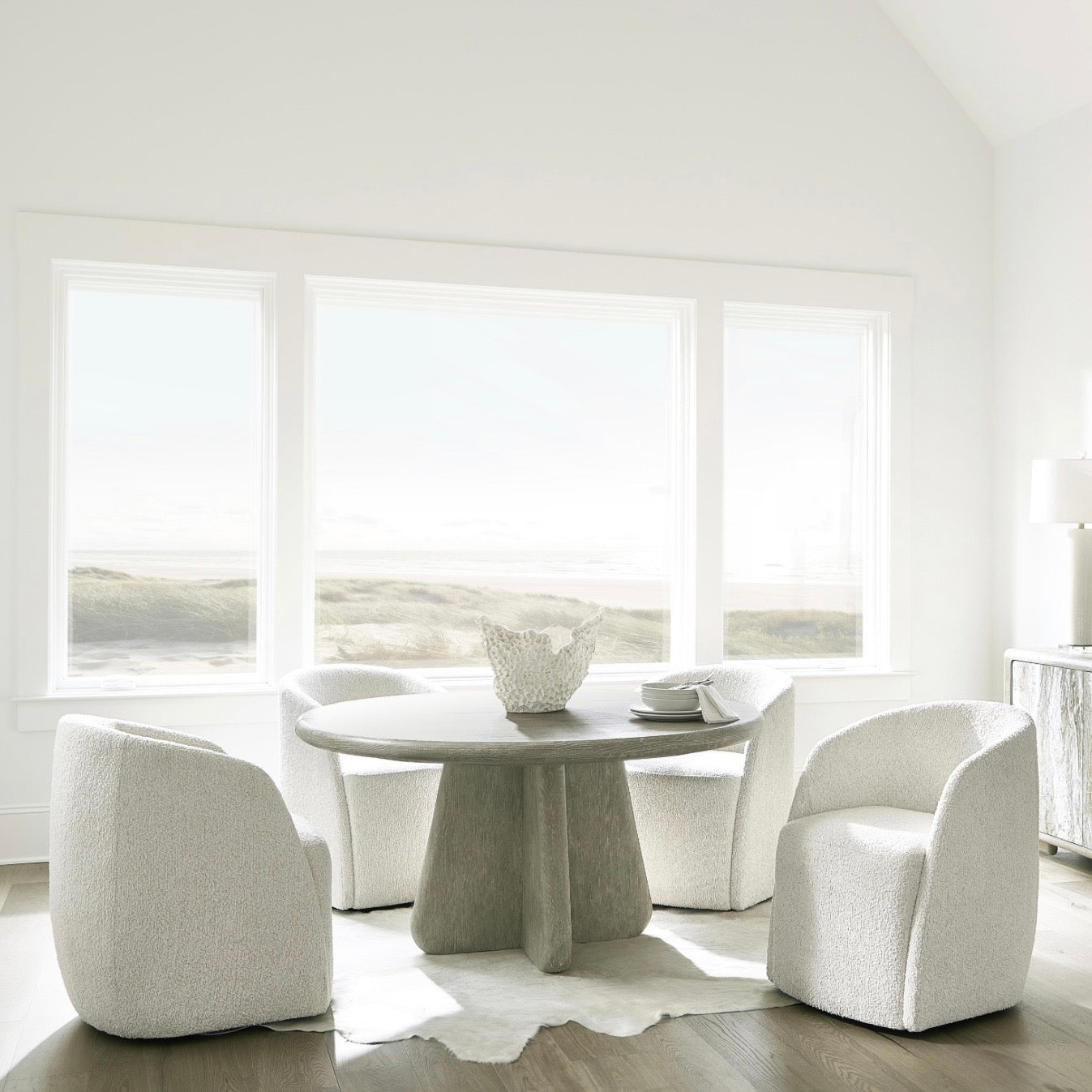 Bernhardt Arcadia Collection Upholstered Dining Armchair