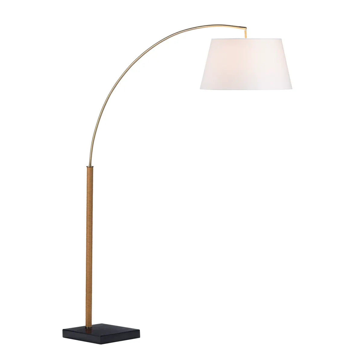 Crestview Collection Arden Black Marble Base Floor Lamp - Image 2