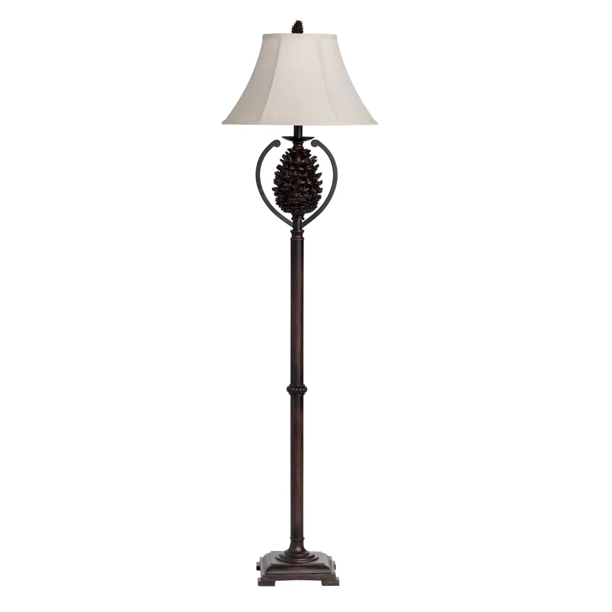 Crestview Collection Pine Creek Pinecone Shaped Floor Lamp - Image 1