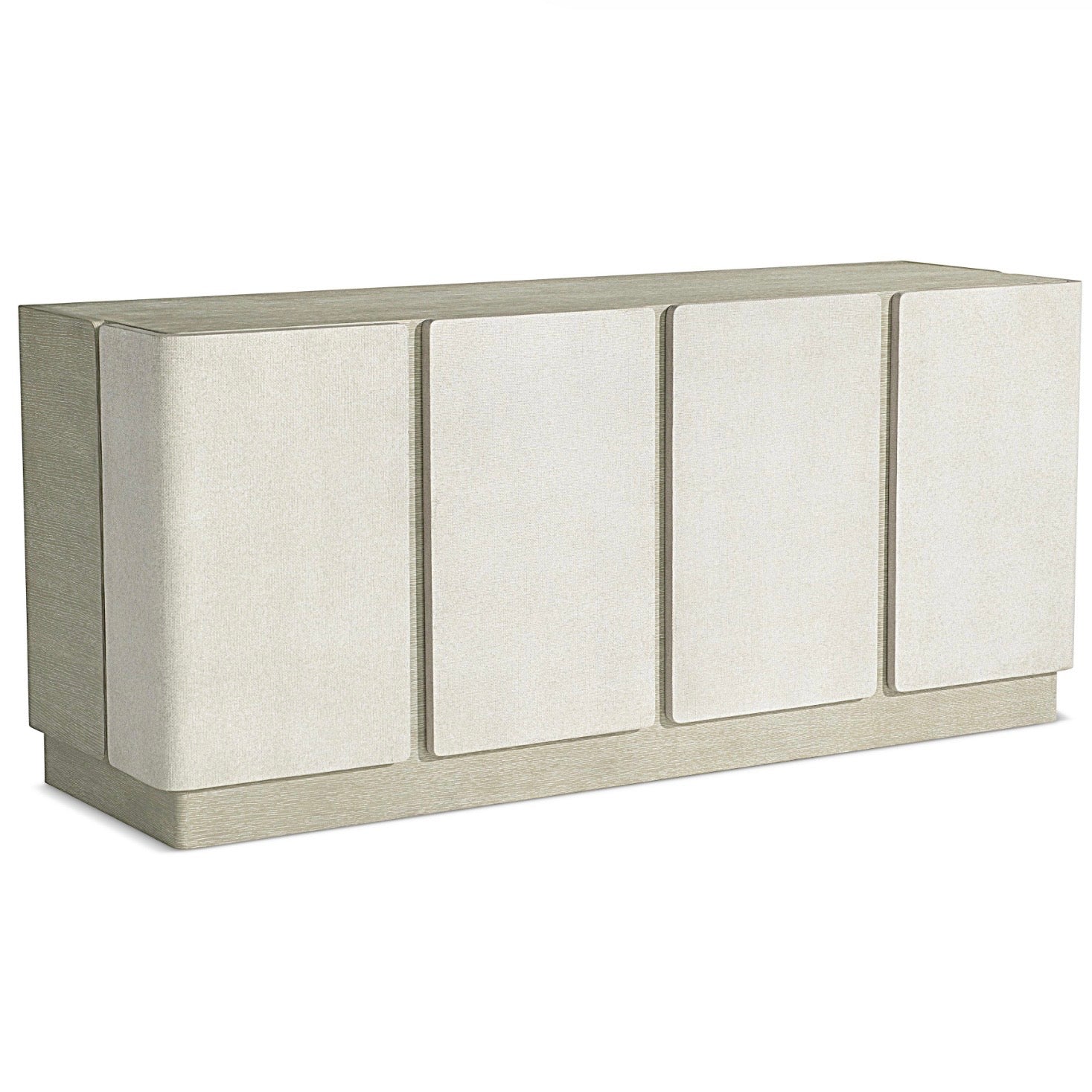 Bernhardt Arcadia Collection Buffet ~ Clay Finish With Raffia Wrapped Doors - Image 3
