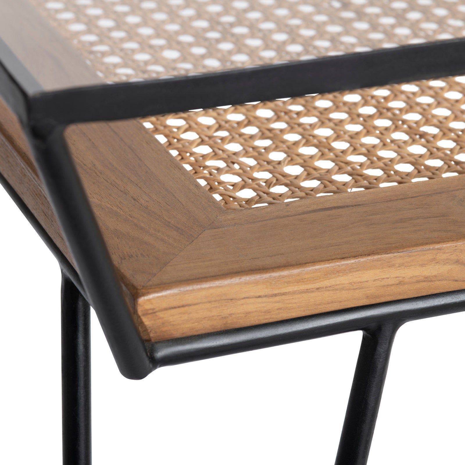 Crestview Collection Burnside Rattan and Wood Coffee Table - Image 3