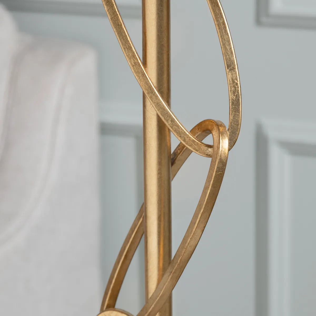 Crestview Collection Ringo Gold Linked Floor Lamp - Image 3