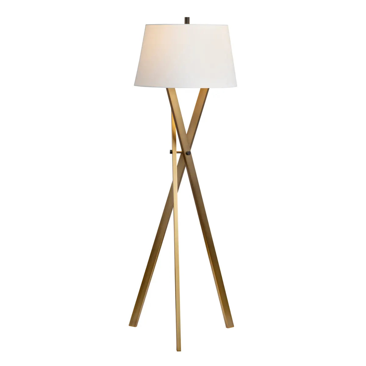 Crestview Collection Ezra Warm Walnut Finish Floor Lamp - Image 2