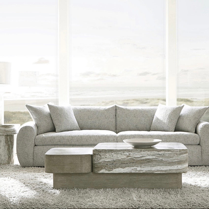 Bernhardt Arcadia Collection Cocktail Table ~ Kalta Faux Stone Finish