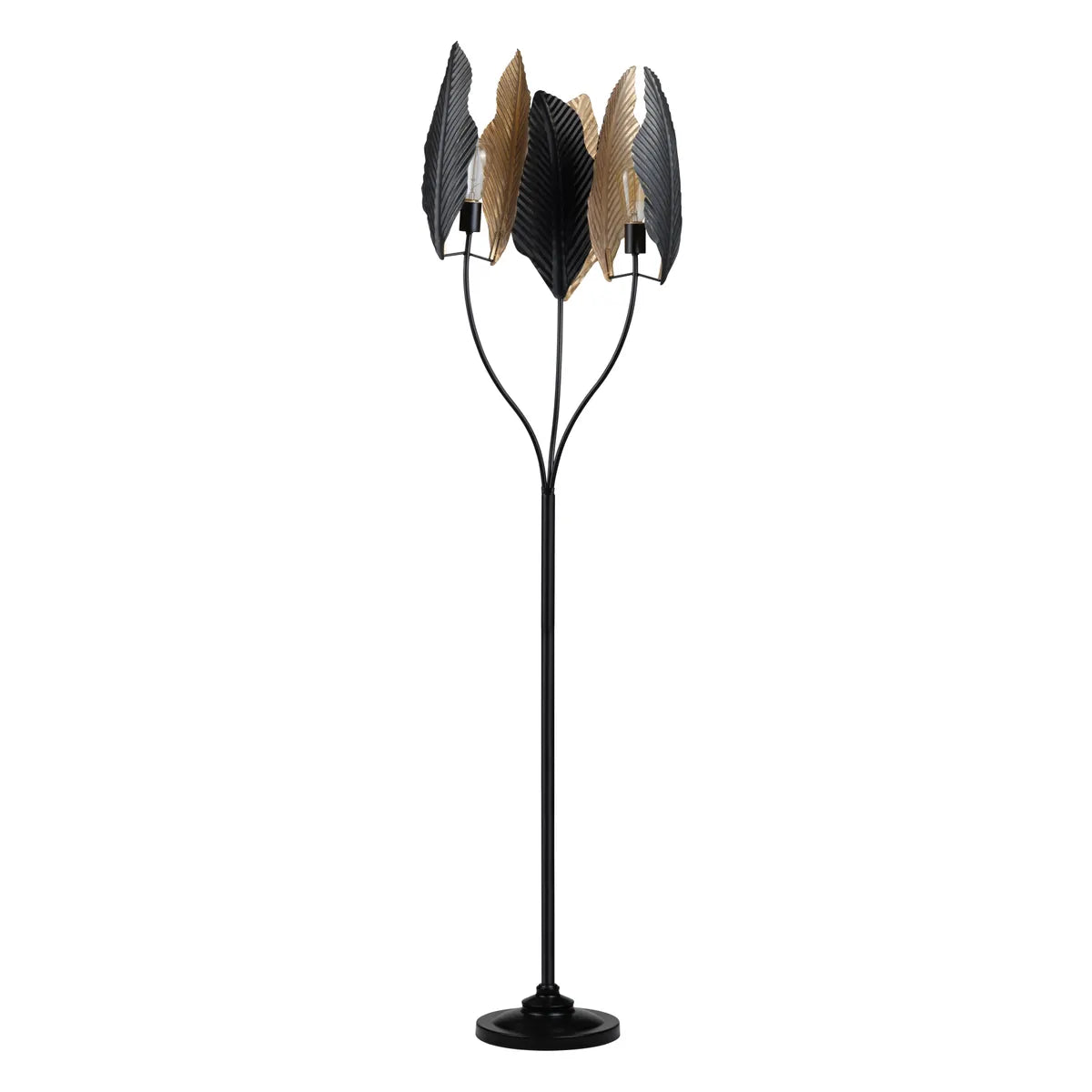 Crestview Collection Wynter Black And Gold Finished Floor Lamp - Image 2