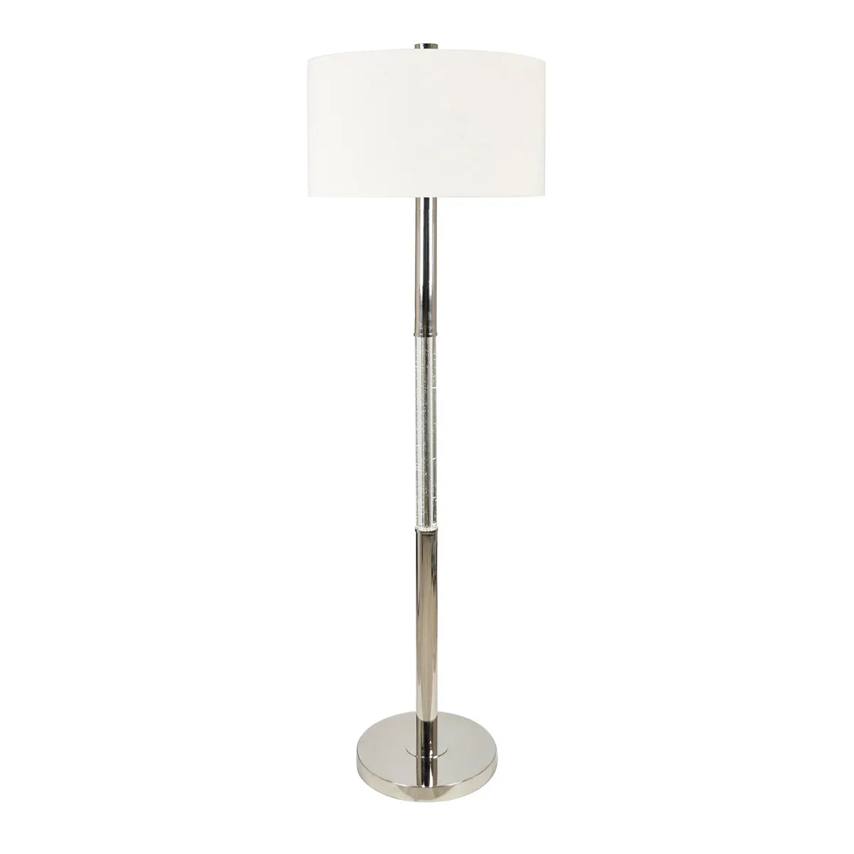 Crestview Collection Angelia Silver Floor Lamp