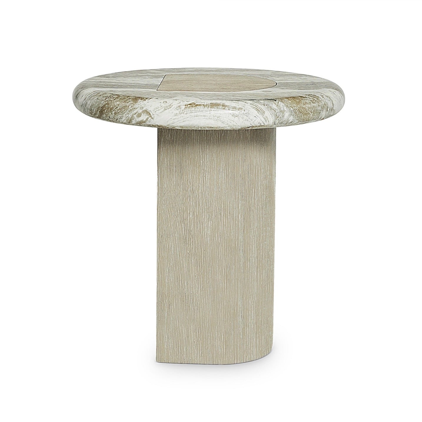 Bernhardt Arcadia Collection Accent Table ~ Kalta Faux Stone Finish