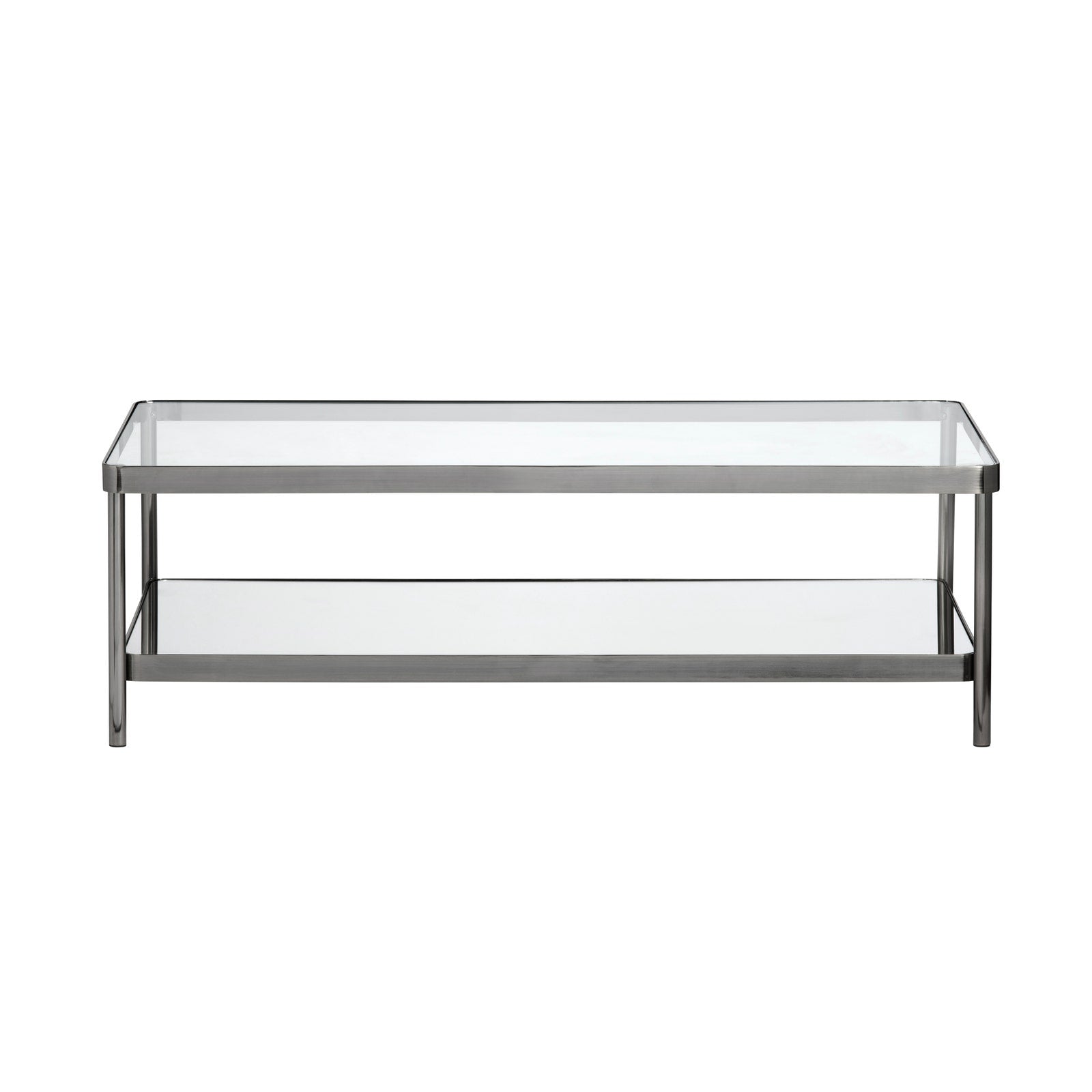 Crestview Collection Lowery Glass and Iron Rectangular Coffee Table - Image 2