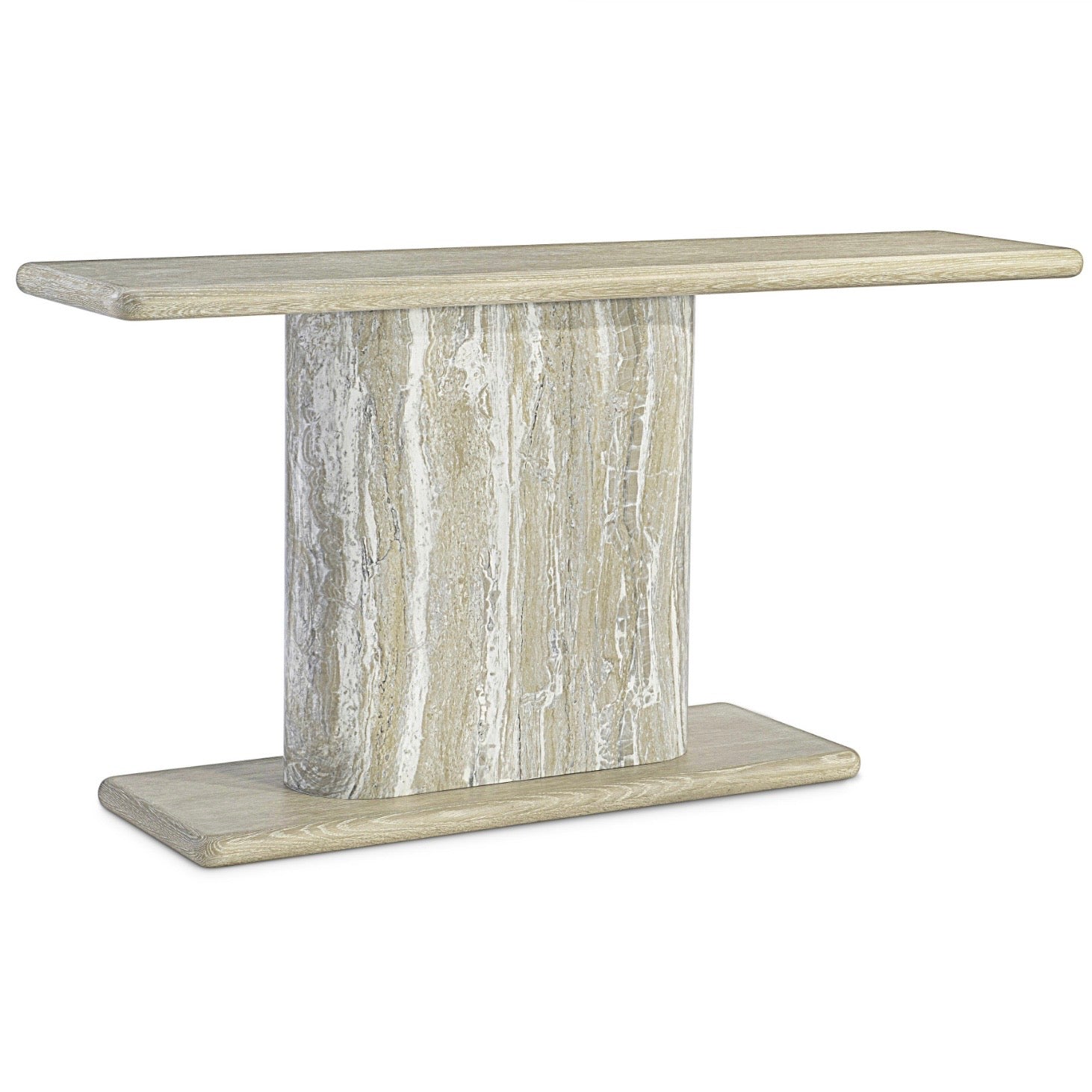 Bernhardt Arcadia Collection Console Table ~ Kalta Faux Stone Finish - Image 3