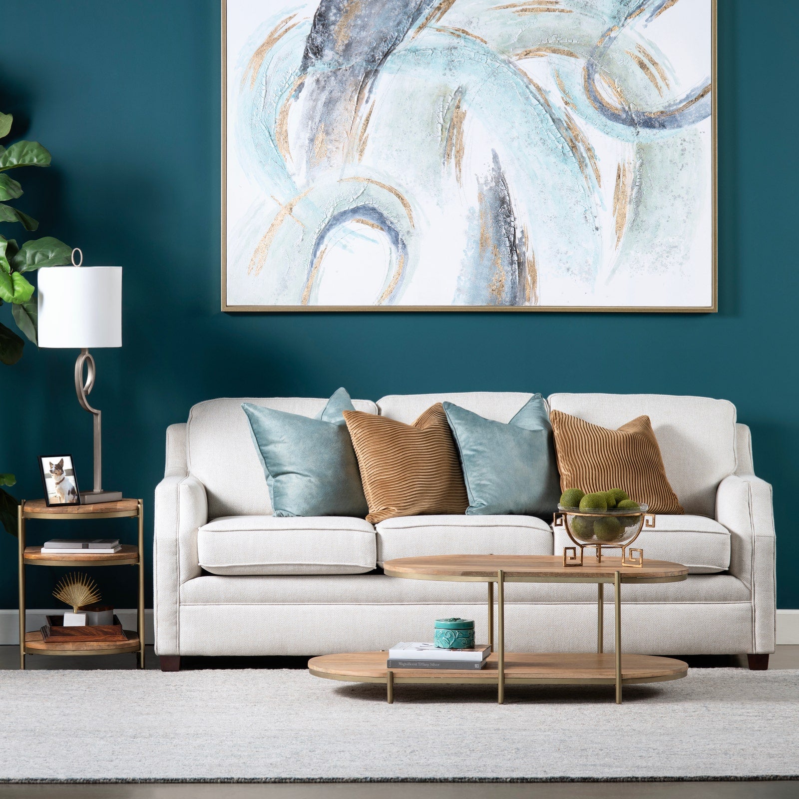 Crestview Collection Rockwell Mid Century Modern Coffee Table - Image 1