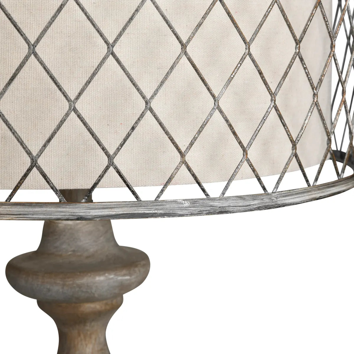 Crestview Collection Rivoire Antique Graywash Finish Floor Lamp - Image 3