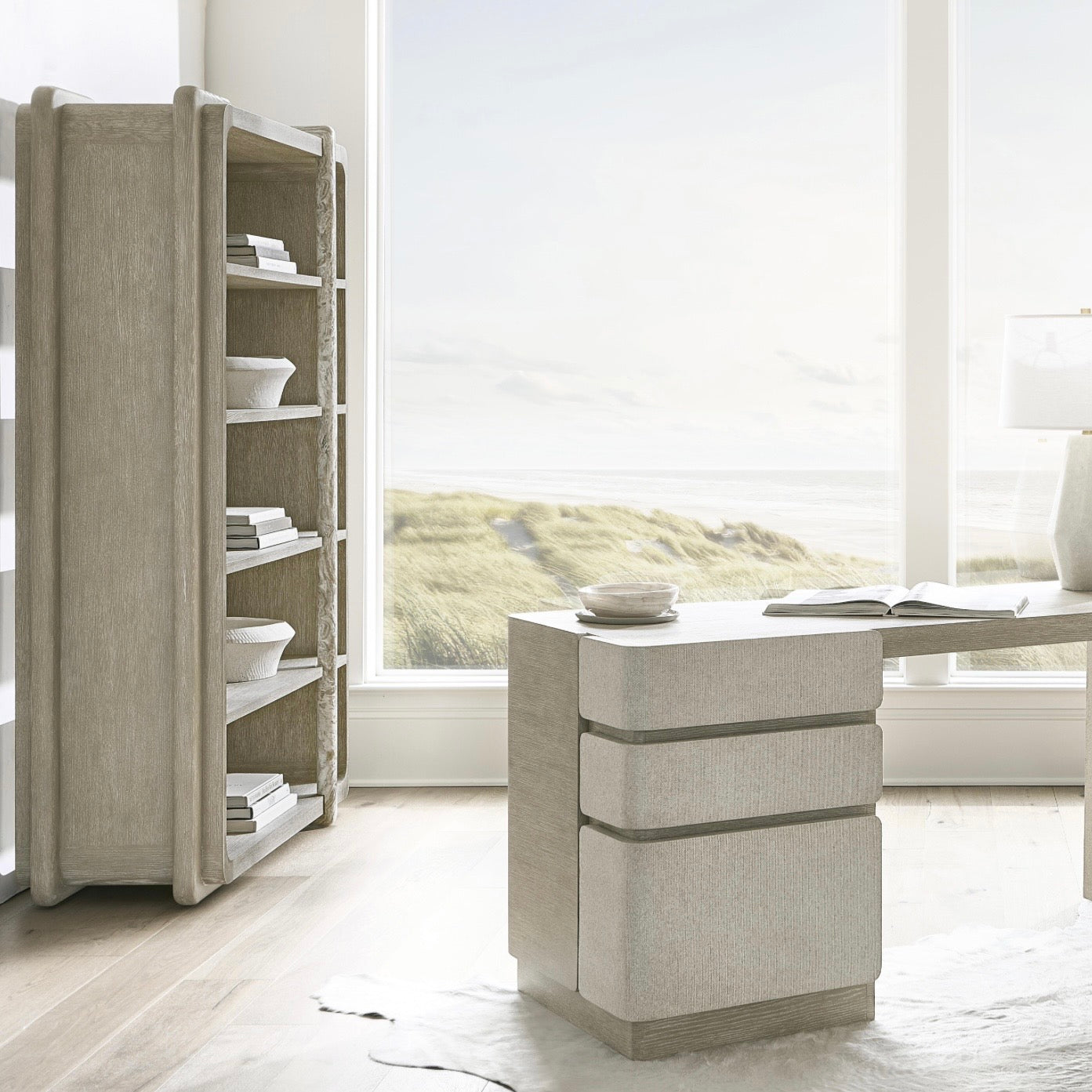 Bernhardt Arcadia Collection Etagere  ~ Kalta Faux Stone Finish - Image 3