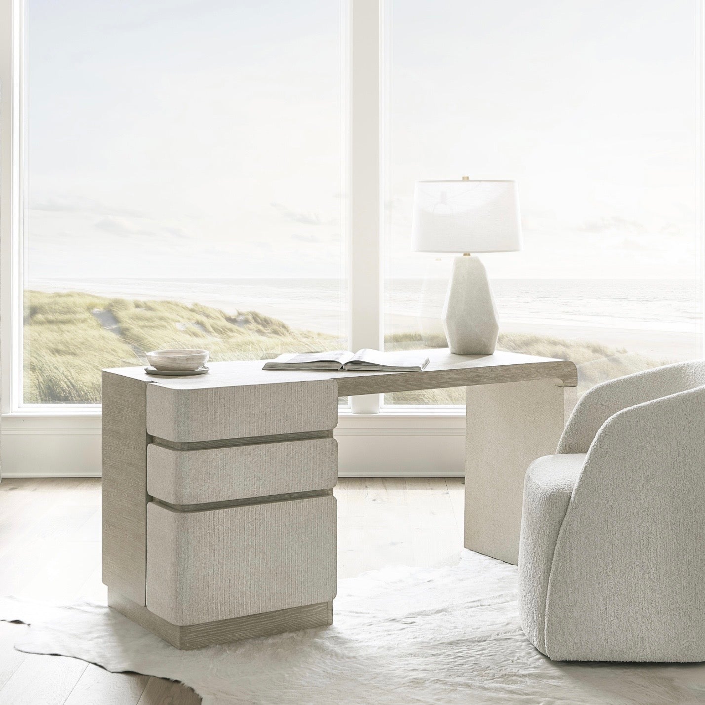 Bernhardt Arcadia Work Space Collection Desk ~ Clay Finish
