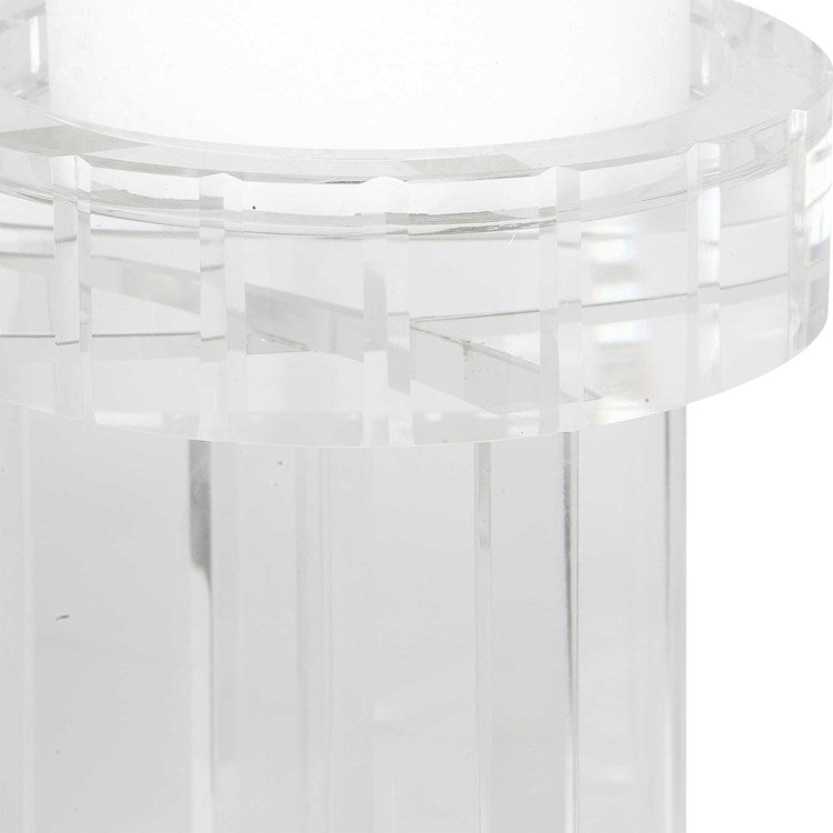 Uttermost Crystal Pillar Set of 2 Candle Holders ~ Candles Included - Image 3