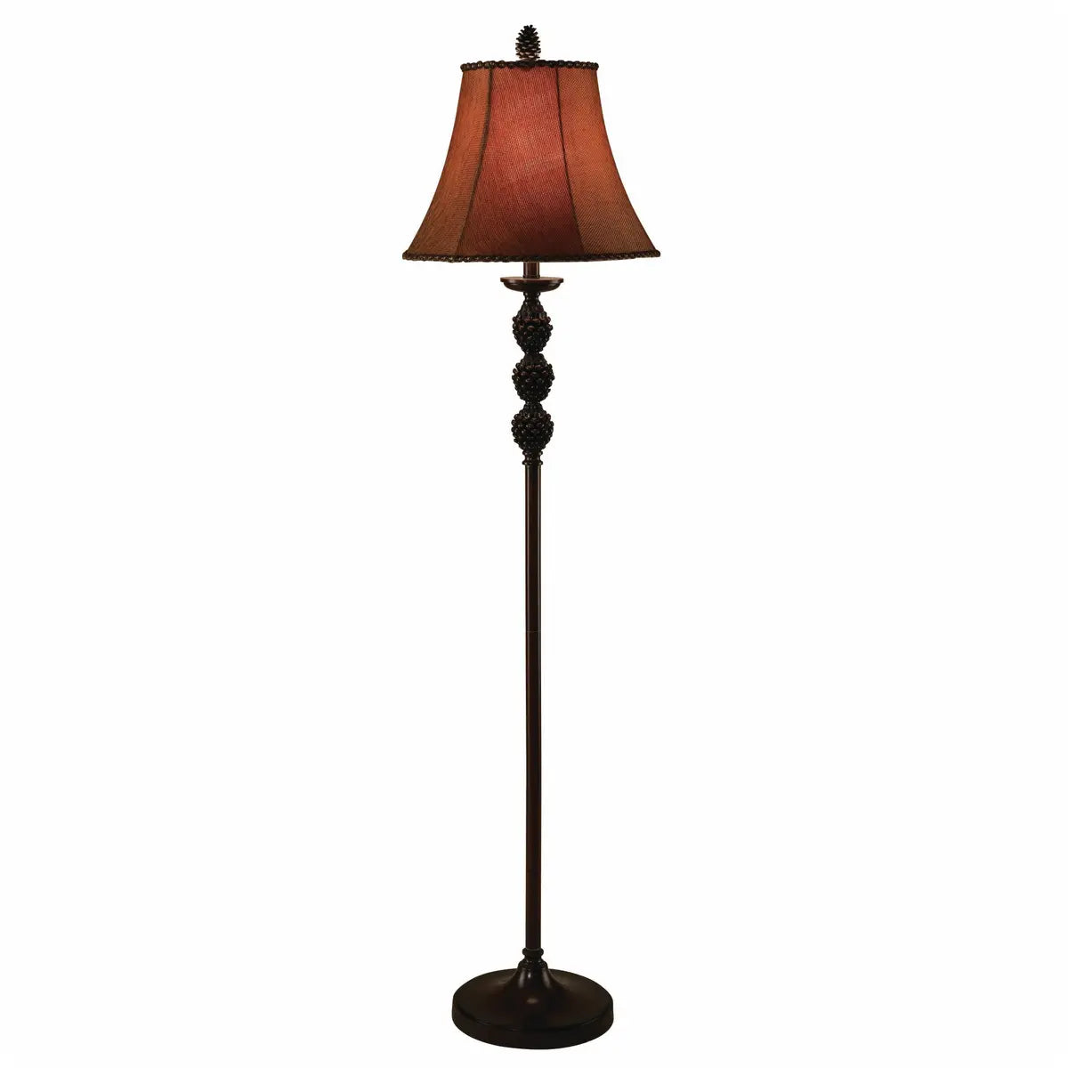 Crestview Collection Pinegrove Earthy Toned Floor Lamp