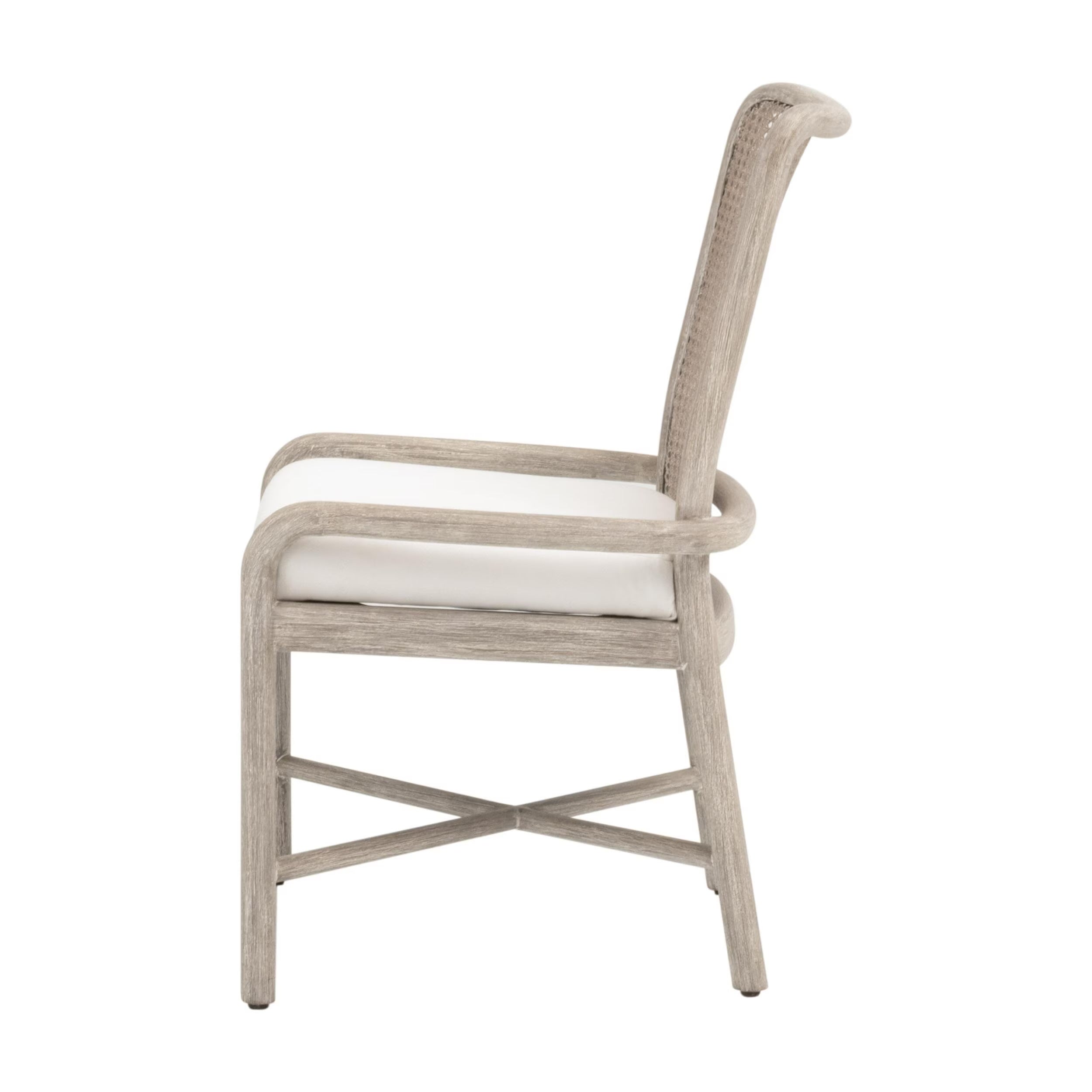 Essentials For Living Avalon Dining Chairs ~ LiveSmart Peyton Pearl With Natural Gray Mahogany And Cane ~ Set Of Two - Image 3