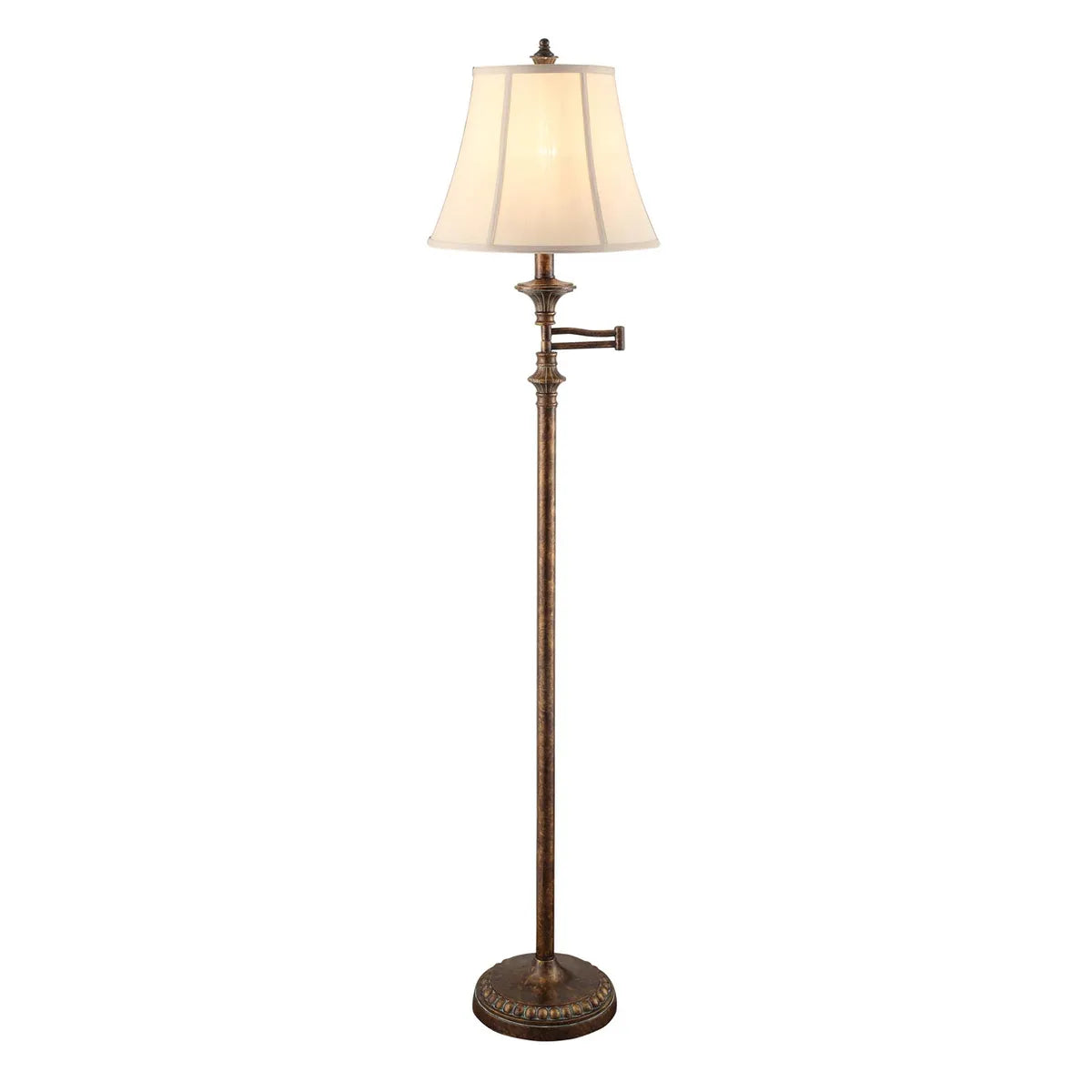 Crestview Collection Barton Swing Arm Floor Lamp